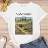Summer T Shirt Women Van Gogh Printed Tees Graphic Female Tshirt Tees Casual Streetwear Korean O-neck Clothes Woman T-shirt
