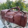Weekend Gym Duffle Genuine Vintage Leather Bag Travel Luggage Weekend Gym