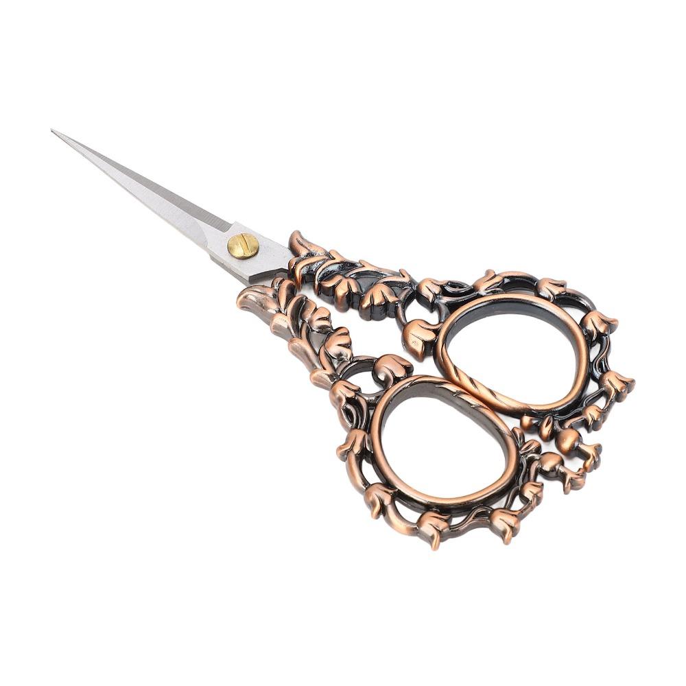 Vintage European Design Embroidery Scissors Sharp Tips Detail Shears For Cross Stitching