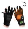 ZenCT Heated Outdoor Gloves with 2 Finger 3000mAh USB 3 Temperature Digital Smartphone Cycling Hand Heated Gloves for and Unisex Built-in Heater,