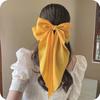 Ash & Roh® Большие Атласные Многослойные Банты для Волос для Женщин Девочек 8 Дюймов Заколка для Волос Длинные Черные Ленточные Банты Французский Стиль Аксессуары для Волос (желтый)