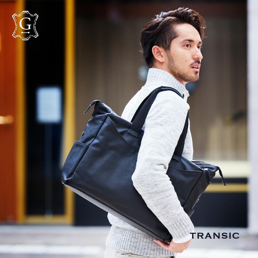 GOLDMEN GA102 Lightweight, Water-Repellent Business Tote Bag, Shoulder Bag, Briefcase, Duffel Bag, A4B4 Capacity, Canvas, Business Tote, Large