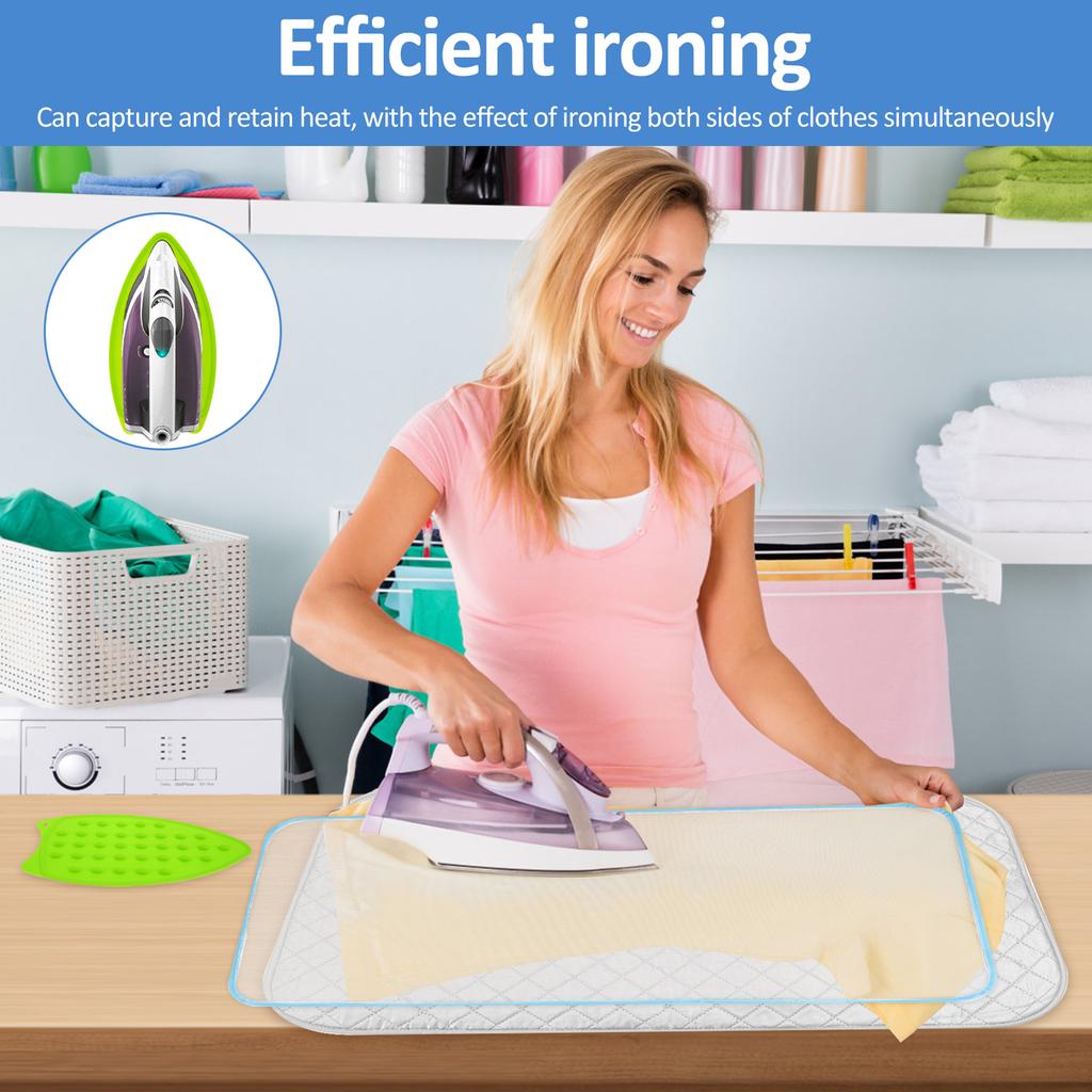 Прижимной коврик для квилтинга с силиконовой подставкой для утюга и сетчатой гладильной подушкой Эффективный гладильный коврик Портативный гладильный коврик