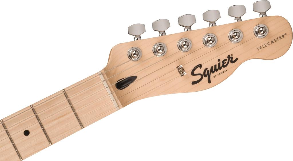 Squier by Fender Squier Sonic™ Telecaster Электрогитара, Кленовый гриф, Белый пикгард, Черный мягкий чехол в комплекте