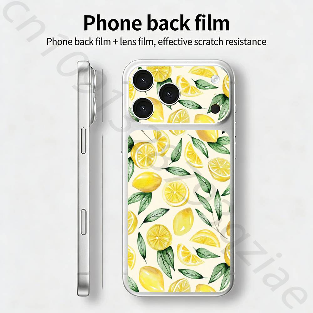 Самурай Гейша Для iPhone 17 pro Max /17 pro Полное Покрытие Наклейка Пленка-Обертка 3D Цветная Задняя Защитная Пленка-Наклейка