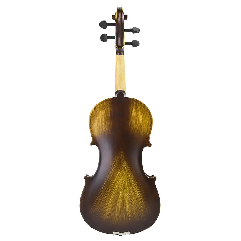 Hand Made Maple Violin Bridge Basswood Head with Solid Wood Chin Rest Violin(AV 206)