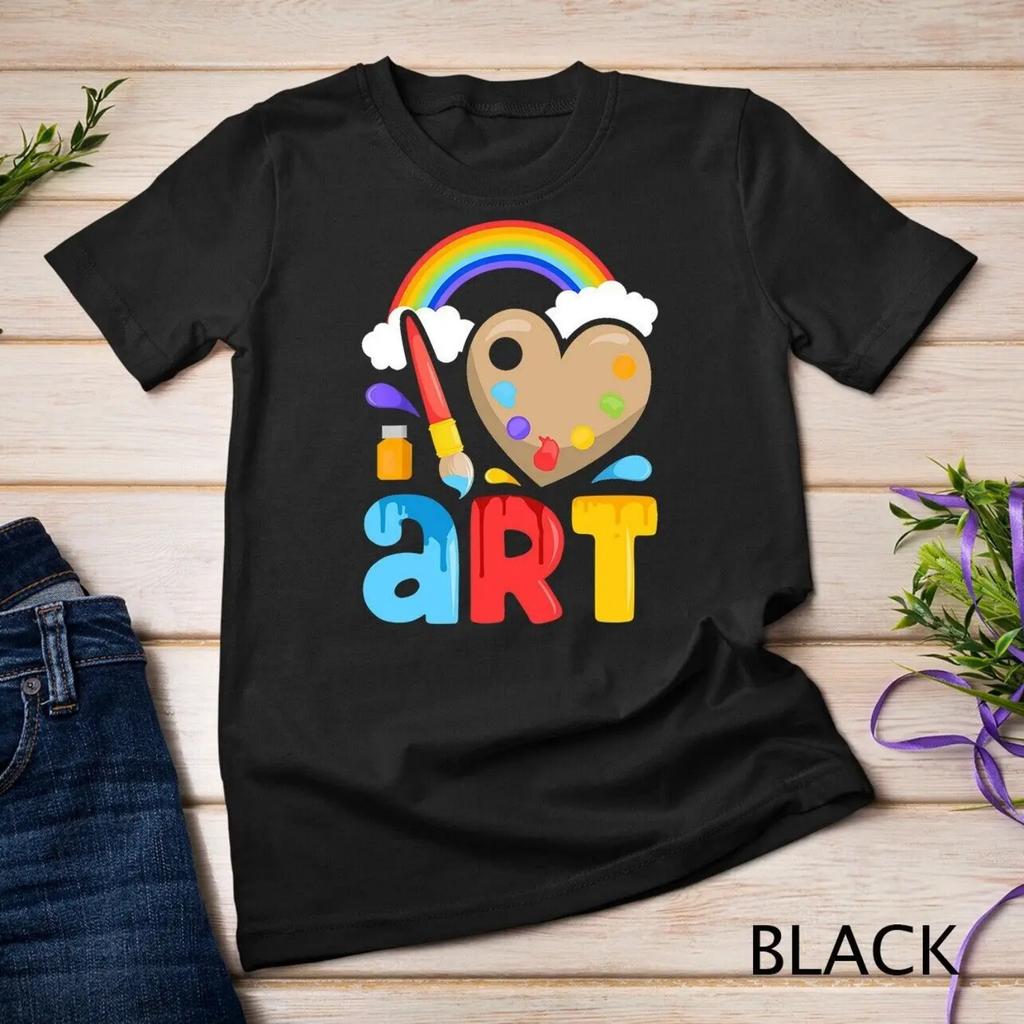 I Love Art Artist Painter Colorful Painting s Kids Girls T shirt