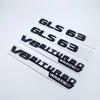 AATA1 3D Silver Black Letters GLS63 V8 Biturbo ABS Emblem for Mercedes Benz AMG X166 Car Styling Fender Trunk Nameplate Logo Sticker