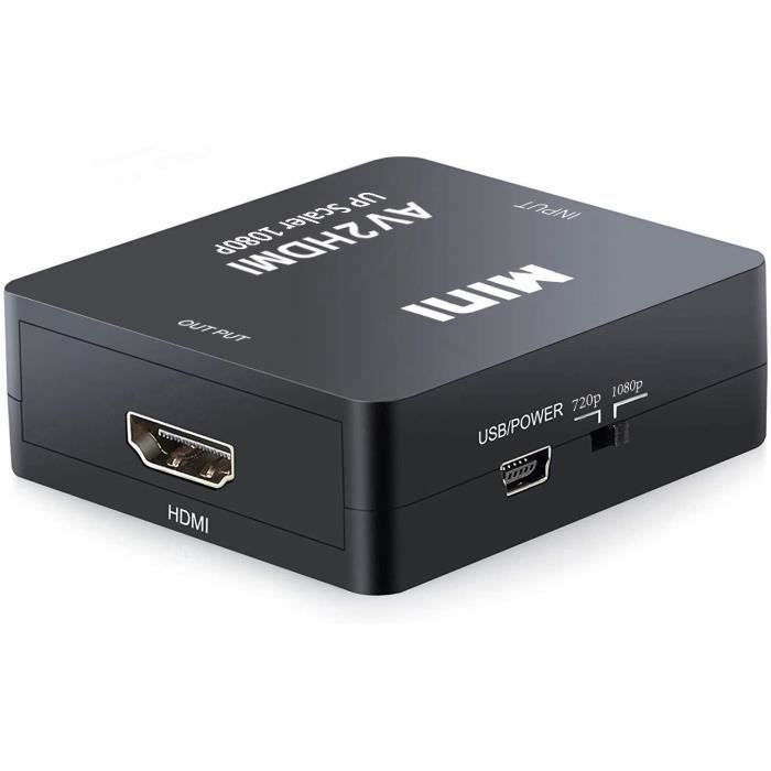 Мини AV RCA CVBS в HDMI Видео Аудио Конвертеры Адаптер Поддержка 720 1080P для Камеры, XBox 360, PS1, PS2, WII, N64, G A23