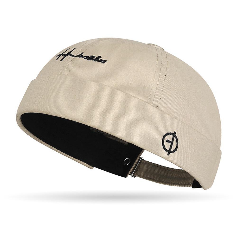 Хлопковая шапка-бини Регулируемая солнцезащитная кепка Универсальная кепка-докер Унисекс