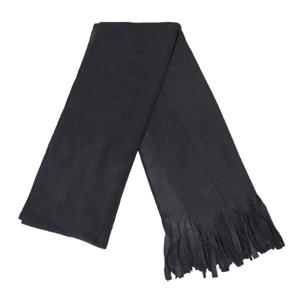 Floso Ladies/Womens Plain Thermal Fleece Winter/Ski Scarf With Fringe