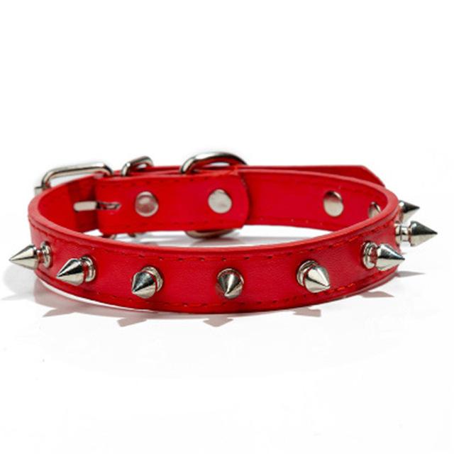 1 Row Cute Rivets Studded Dog Collar Puppy Cat Collars For Small Dogs