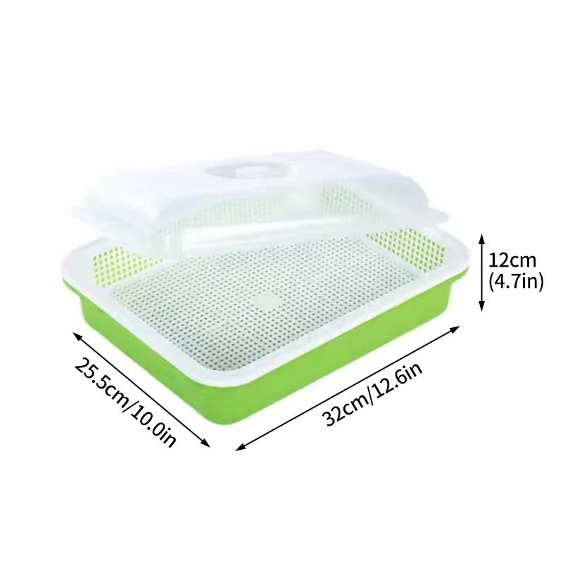 1 комплект горшков для выращивания рассады, гидропонный поддон для проращивания бобовых ростков, двухслойный лоток для рассады травы для домашних кошек