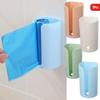 1PCS Wall Hanging Nail-Free Plastic Garbage Bag Holder Mounted Trash Bag Storage Box Cotton Pad Container For Home Kitchen Bathroom