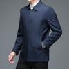 Весенняя новинка, пиджак с лацканами, однотонный тонкий однобортный пиджак, мужская повседневная куртка для папы