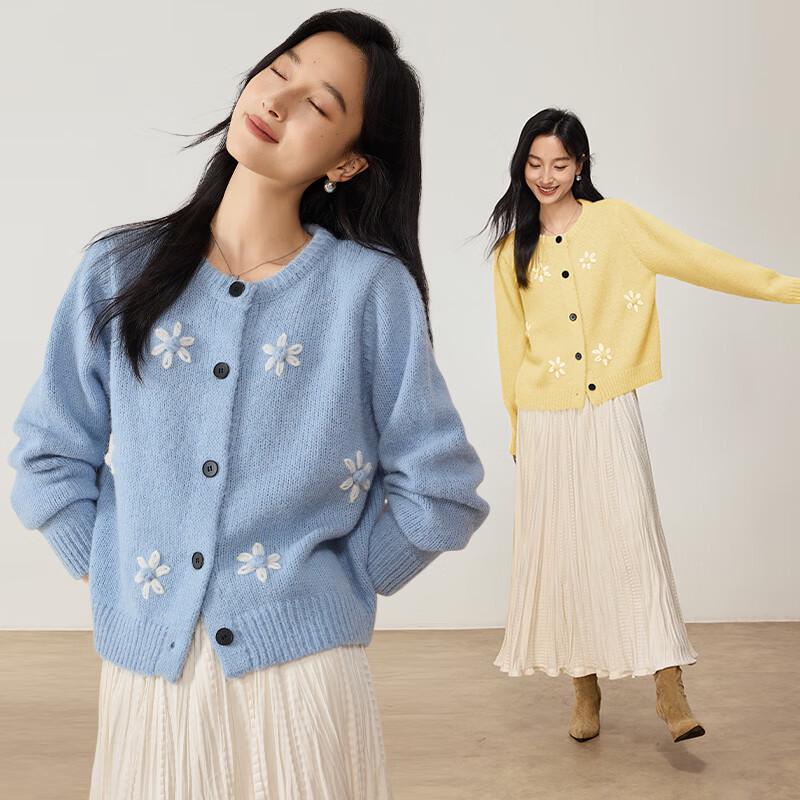 VICTORIA&VERA Женский вязаный свитер из смесовой шерсти с вышивкой