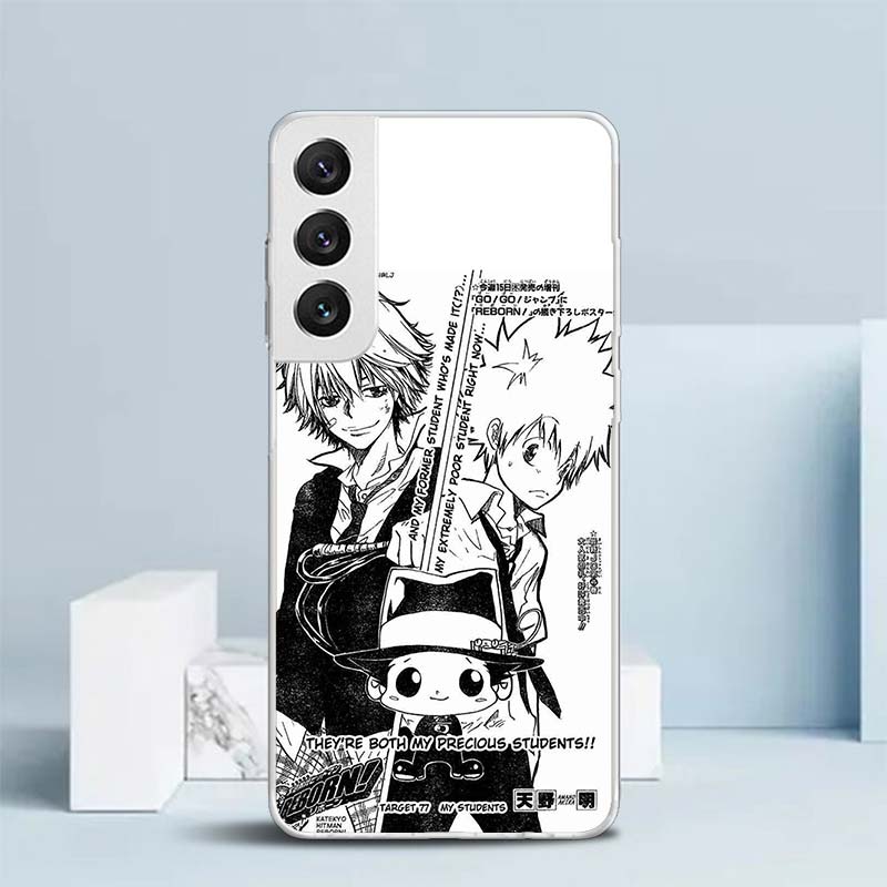 Katekyo Hitman Reborn Мягкий чехол для Samsung Galaxy S25 Edge S26 S24 S23 Ultra Чехол для телефона S22 S21 Plus S20 FE Печатный узор Защитный
