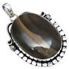 Pendant Polygram Jasper Gemstone Mother'Day Silver Jewelry 2.25"