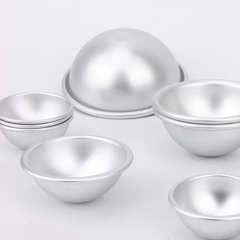 Практичная форма для десерта Daifuku, форма для выпечки торта, форма для выпечки снежка, форма для моти, 3D-алюминиевый шар