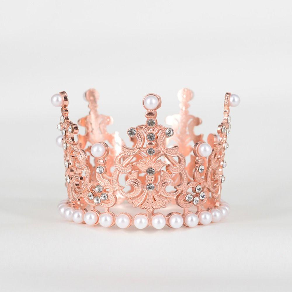 1Pcs Decorative Cake Topper Princess Birthday Party Cake Ornaments New Crown Cake Decoration