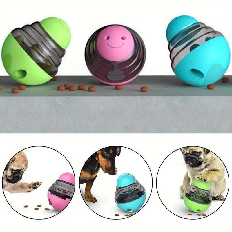 Игрушка для домашних животных Tumbler Wobble Товары для домашних животных для собак и кошек Устойчивая к укусам катящаяся головоломка с мячом Игрушка для домашних животных для собак Медленная кормушка Текучая еда Интерактивные аксессуары