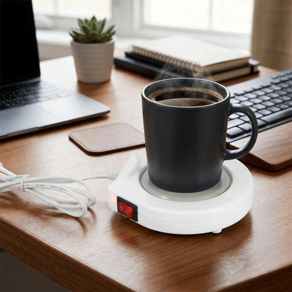 US Standard Plug Mug Warmer Uniform Heating Plate Tea Thermal Mat  Winter Drink Warmer