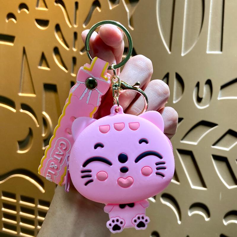 Мини Кошечка удачи Кошечка монета брелок и сумка для наушников подарок