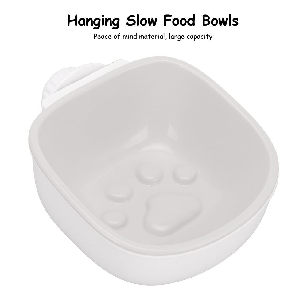 Anti-choke Slow Feeder Bowl Premium Polymer Crate Feeder Hanging Dog Bowl Daily Drinking