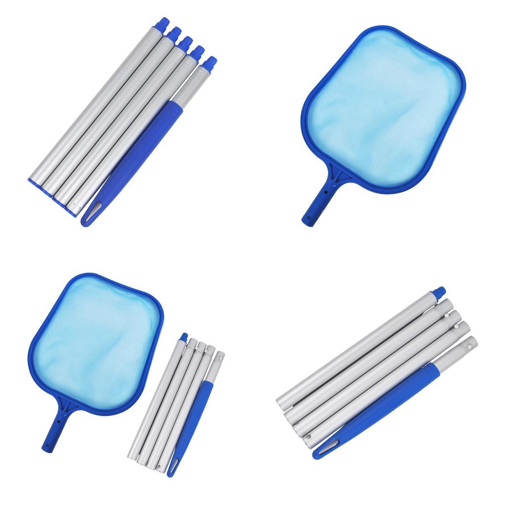 Pool Skimmer Net With Detachable Aluminum Handle For Inground And Above Ground Pools