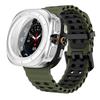 Чехол+Ремешок для Samsung Galaxy Watch 7 Ultra 47 мм Спортивный Силиконовый Ремешок Браслет Пластиковый Чехол Защитная Крышка для Galaxy Watch 7 Ultra