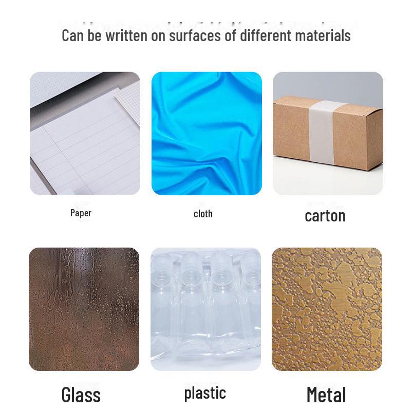 Черная толстая водонепроницаемая ручка-маркер с большой емкостью