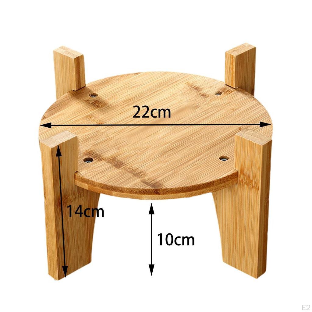 Держатель для диспенсера для напитков, подставка для цветочного горшка, круглая основа, деревянный маленький аквариум, многоцелевой