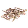 200PCS 5.5x50mm Hex Head Screws Color Galvanized Carbon Steel Self Drilling Screw for Home and Construction
