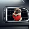 6 шт. 2D Плоский Шарм для Зеркала Заднего Вида Автомобиля с Собакой, Акриловый Аксессуар для Интерьера Автомобиля, Подвесное Украшение на Елку для Окна, Рюкзака, Домашнего Декора