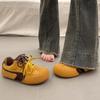 Нишевые туфли на толстой подошве женские ретро новые весенне-осенние туфли-хлебцы универсальные повседневные спортивные туфли