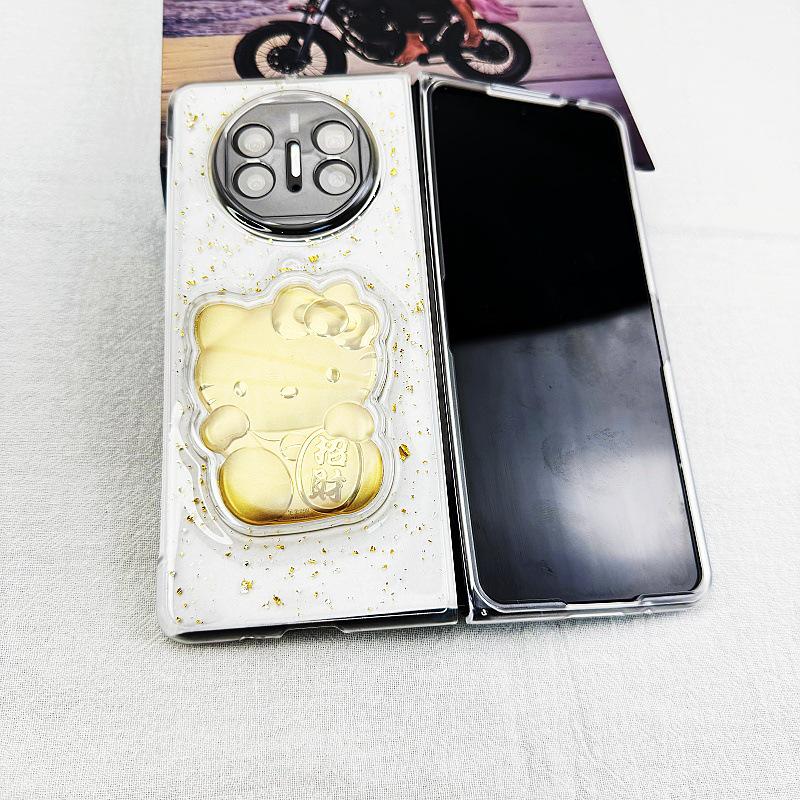 Huawei MateX6 Золотая фольга Эпоксидный противоударный чехол для телефона