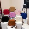 Women's Spring New Fashion Solid Color Small Square Bag Street Trend Letter Bag Fashion Single Shoulder Crossover Bags