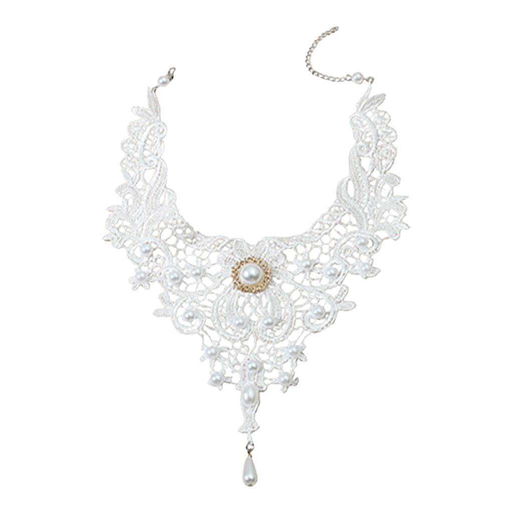 Neck Strap, Court Gothic  Spicy Girl Necklace, Lace Necklace, Collarbone Chain Collar