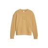 Round Neck Pullover Drop Shoulder Knitted Sweatshirt Women Sweatshirt Dark-Camel 623497-85