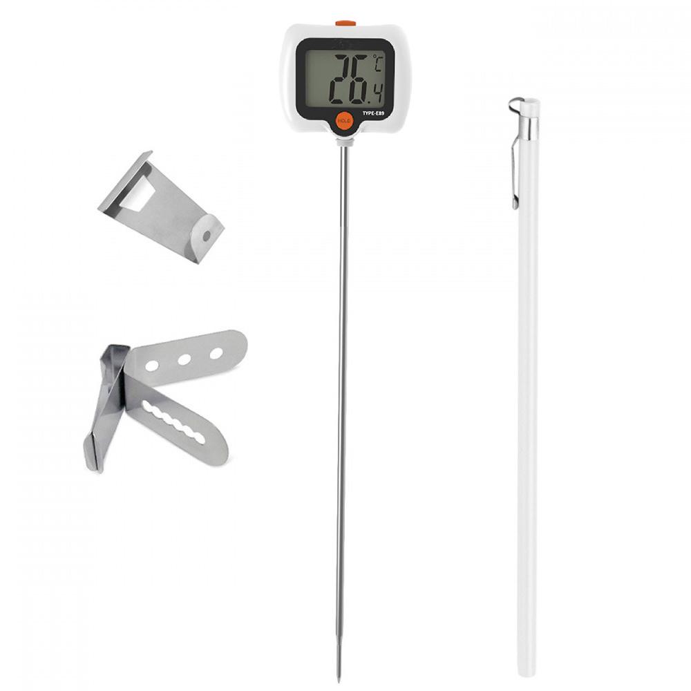 -50℃ to 300℃ Food Thermometer with Pot Clip 180° Rotating Digital Display High Accuracy Temperature Gauge with 25cm Long Probe 2