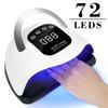 320 Вт УФ-лампа для ногтей, 72 светодиодная лампа для ногтей, сушилка для ногтей, большая мощность, быстрое отверждение геля для ногтей, профессиональные сушилки для ногтей, инструменты для сушки УФ-геля, машина