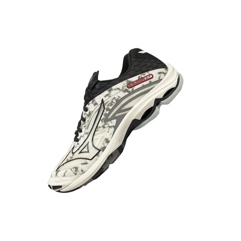 Mizuno Кроссовки унисекс Wave Lightning Z7 Marble White Black Grey V1GA220061
