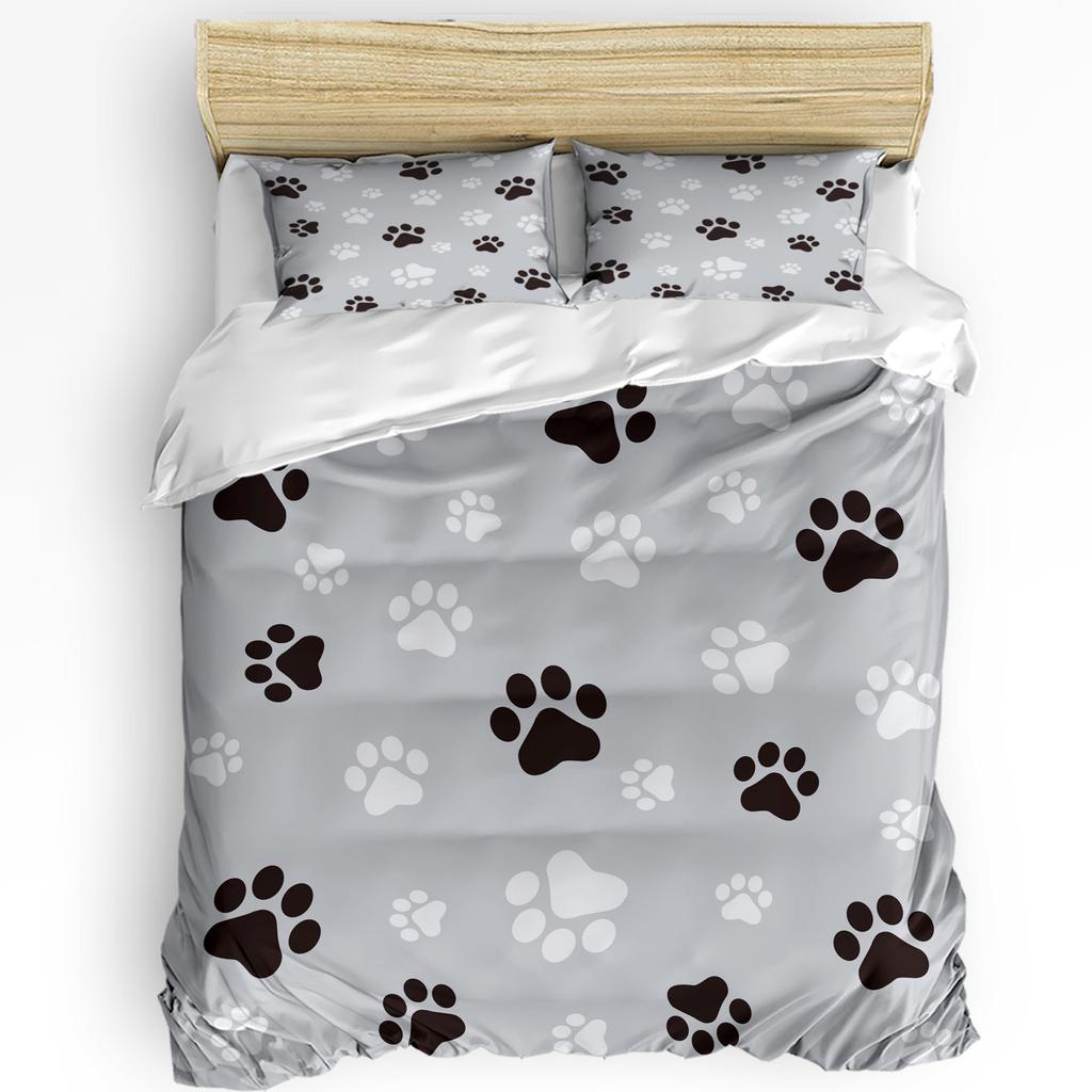 Комплект постельного белья Dog Lover с изображением милого маленького корги, прыгающего и бегущего, а также комплект из 3 пододеяльников, постельного белья, пододеяльника, наволочки, чехла для пододеяльника