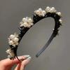 Rhinestone Braided Tools Hairband Flower Hair Toothed Headband  Women