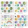 Animal Parent-child Floor Stickers Cartoon Underwater World Hopscotch Game Number Grids Decals