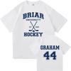 2026 Новая внеуниверситетская Briar Garrett Graham 44 графическая унисекс футболка 100% хлопок, летняя Высококачественная мужская женская модная рубашка