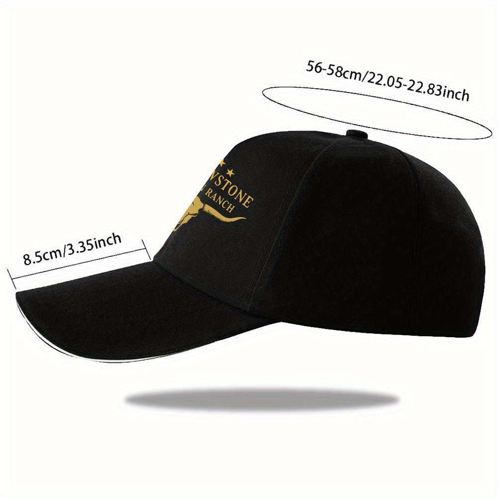 1pc Yellowstone Dutton Ranch Patteren Printed Baseball Caps Unisex Travel capsAppropriate for Any Season