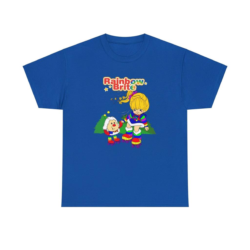 Футболка из плотного хлопка Rainbow Brite, Твинк, Мультфильм, Классический мультфильм 80-х