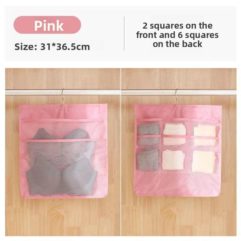 1pc Double-sided Underwear Storage Bag, Hanging Underwear and Underpants Storage Bag, Compartments for Household Use