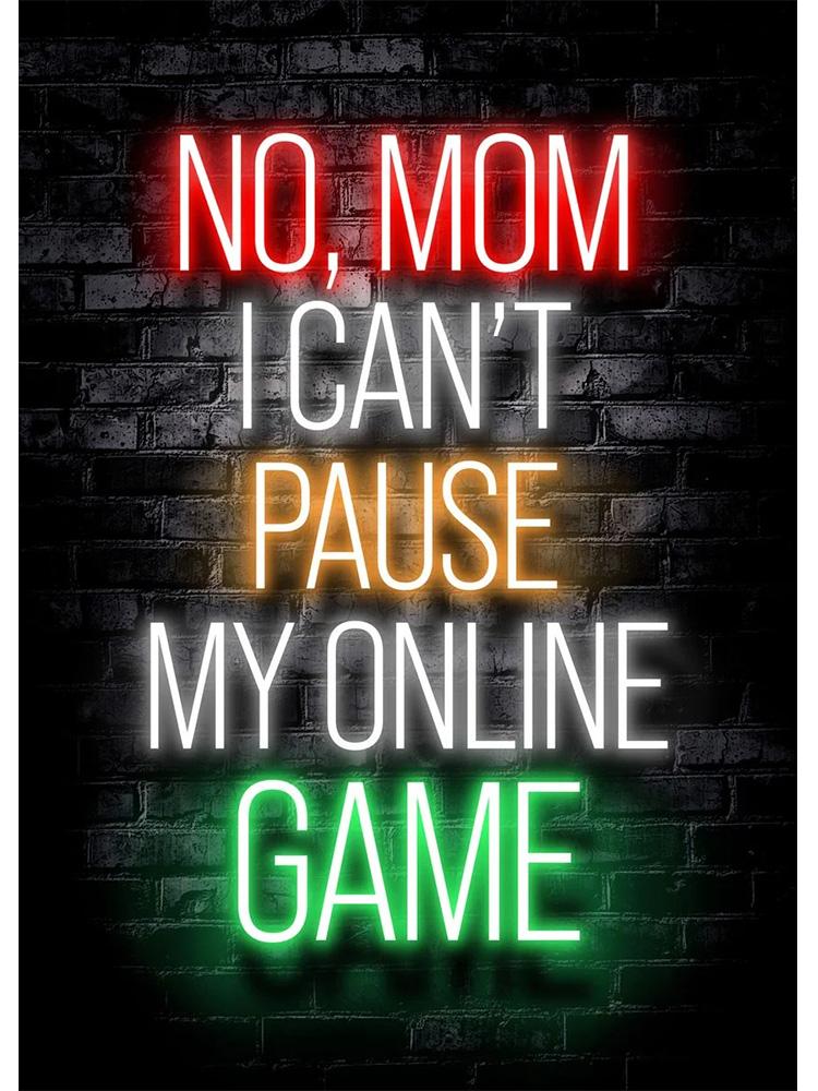 Современный неоновый эффект, плакат для игровой комнаты, игровой геймер, принты, картина на холсте, настенная художественная картина для детей, декор игровой комнаты для мальчиков, подарок